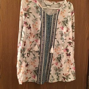 Floral CJBanks top size 1x